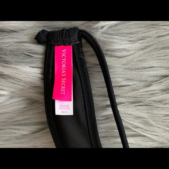 VICTORIAS SECRET BLACK SWIM TOP - Picture 6 of 6